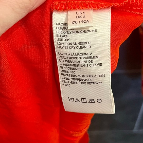 Free People Red and Cream Mixin It Up Floral Mini Dress Size Small - Picture 7 of 9